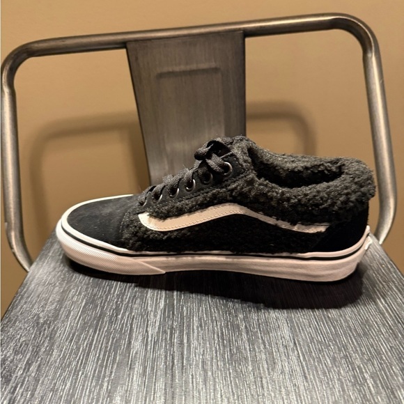 Vans Faux Fur Black Sneakers - Picture 6 of 10
